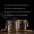 thumbnail image 6 of JoyJolt Glass Food Storage Container Set with Airtight Bamboo Clamp Lids - 19 oz - Set of 2, 6 of 9