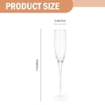 thumbnail image 4 of 2 Pcs Exquisite Glass Crystal Goblets Champagne Cups Red Wine Glasses (Transparent), 4 of 8