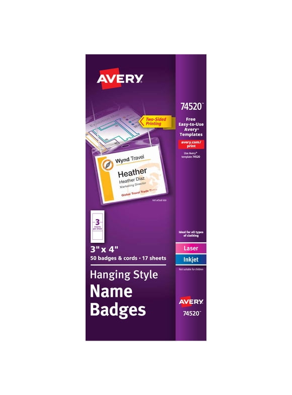 Avery Name Badges in Name Badges &amp; Lanyards - Walmart.com
