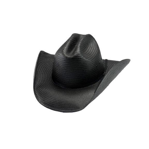 Bullhide Mc Graw - Shapeable Panama Straw Cowboy Hat Small Black