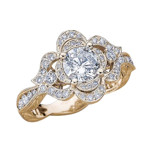 Flower Shape Full Ring for Women Fashion Jewelry Popular Accessories