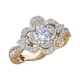 thumbnail image 1 of Flower Shape Full Ring for Women Fashion Jewelry Popular Accessories, 1 of 6
