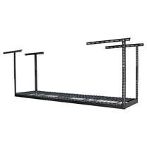 MonsterRax 2' x 8' Overhead Garage Storage Rack Holds 350 Lbs, Hammertone