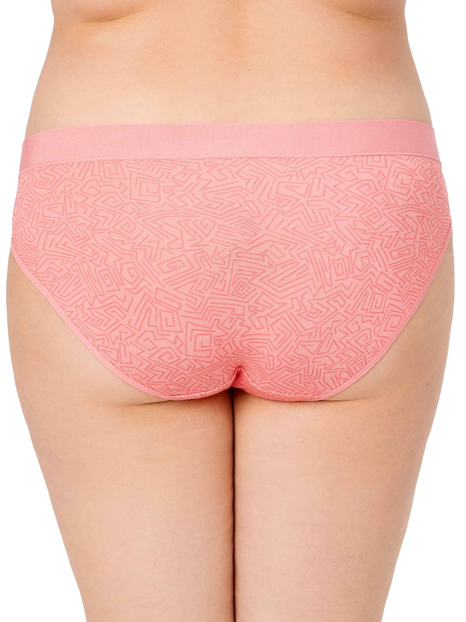2 Pieces Women Breathable Cotton Briefs Underwear Loose Comfort Underpants  Ladies Panties Sleepwear (Color : Pink2, Size : XXXXL/XXXX-Large)