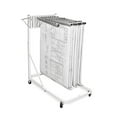 thumbnail image 2 of AdirOffice Blueprint Storage Cabinet Vertical File Steel Rolling Stand, White, 2 of 13