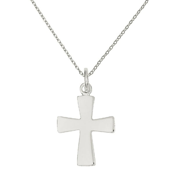Primal Silver - Primal Silver Sterling Silver Latin Cross Charm With 18 ...