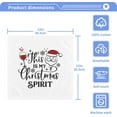thumbnail image 3 of GZHJMY This is My Christmas Spirit Slogan Washcloth Set of 4 Pcs 100% Cotton Small Face Towel, 12 x 12 inch Washcloths, 3 of 7