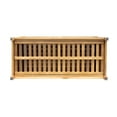 thumbnail image 4 of GDF Studio Acacia Wood 100 Gallon Outdoor Patio Deck Storage Box, Teak Finish, 4 of 20
