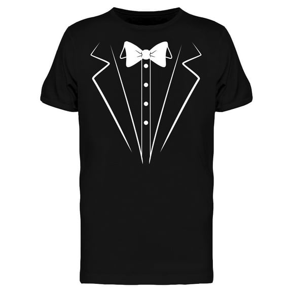 Tuxedo Suit And Bow Tie Funny Graphic Men T-Shirt, Male x-Large