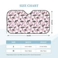 thumbnail image 3 of Bingfone Pineapple Flamingo Car Windshield Sunshade,Sun Foldable Sun Shield Sun Visor for Car - Medium, 3 of 8