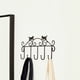 thumbnail image 5 of 1 perchero de pared con diseño de gato, de hierro negro, para puerta, para casa, hotel (negro), 5 of 5