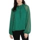 thumbnail image 1 of Sanctuary Clothing Blusa campesina con estampado de leopardo para mujer verde L, 1 of 1