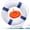 Blue, variant on Pool Life Ring Buoy Life Preserver Ring with Lifesaving Rope Reflective Tape Yard Wall Decoration 10.6"/19.68"