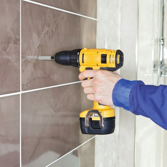 Ikoopy 7 Pcs Diamond Drill Bit Set Wear Resistant Tile Drill Bit Set with 1/4 Inches Anti Slip Hex Shank for Home Improvement Industrial Grinding Drilling