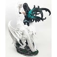 thumbnail image 3 of Gothic Pearl Visionary Fairy Strolling With Solar Viserion Dragon Pet Figurine Decor Sculpture, 3 of 4