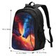 thumbnail image 5 of Balery Wolf Mochila con carga USB para hombre y mujer - Mochila impermeable y antirrobo para laptop con puerto USB para viajes, trabajo, 5 of 7