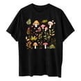 thumbnail image 6 of Mifsaly Oversized T-Shirts for Women Graphic Tees Mushroom Botanical Cotton Shirt Crewneck Short Sleeve Summer Tops Loose Fit Lightweight Breathable Casual Daily Vacation Top M, 6 of 7
