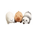 thumbnail image 1 of 3pcs Osos Escandalosos 30 Cm Pardo, Polar Y Panda, 1 of 3