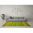 thumbnail image 3 of Ahgly Company Indoor Rectangle Abstract Yellow Contemporary Area Rugs, 2' x 4', 3 of 4