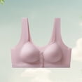 thumbnail image 4 of QASIEATN Fashion Front Closure Underwear for Middle and Older Women Skin-friendly Wireless Daisy Everyday Bras Women's Bralettes, 4 of 4