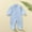 Light Blue, variant on lulshou Baby Romper Toddler Baby Girls Boys Long Sleeve Solid color Round Neck Jumpsuit Romper Bodysuit on Clearance
