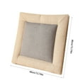 thumbnail image 3 of VQPeo Count Seat Cushions for Kitchen Chairs，Linen Cover Chair Cushions for Dining Chairs Square Chair Pads with Ties for Office Chairs(19.7x19.7inch), 3 of 5