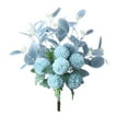 thumbnail image 2 of BKER Simulation Flower Table Tennis Chrysanthemum Bouquet Home Decoration, 2 of 5