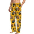 thumbnail image 2 of Disketp Cartoon Tractor Men'S Pajama Pants - Ultra Soft Fleece Sleep And Lounge Pants (Size: S-Xxl), 2 of 9