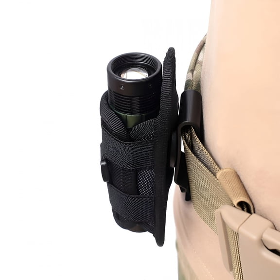 LAMIRO Portable 360 Degrees Rotatable Tactical Flashlight Holster Torch Pouch Holder Lighting Accessories