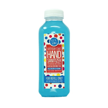Fizz & Bubble Birthday Cake Hand Sanitizer Spray, 16 Oz Refill