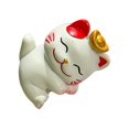 thumbnail image 4 of Estatua de gato de la suerte pequeña, escultura de gatito, adorno de mesa multifunción y bonito para coche. Estilo A, 4 of 9
