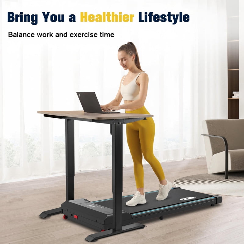 Redliro Walking Pad Under Desk Treadmill 265LBS 2.25HP Running Machine for Home Office, Black