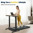 thumbnail image 2 of Redliro Walking Pad Under Desk Treadmill 265LBS 2.25HP Running Machine for Home Office, Black, 2 of 8