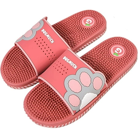 

CoCopeaunts Summer Slippers for Women Men Cute Cartoon Animal Slippers Soft Massage Slippers Flat Unisex PVC Shoes