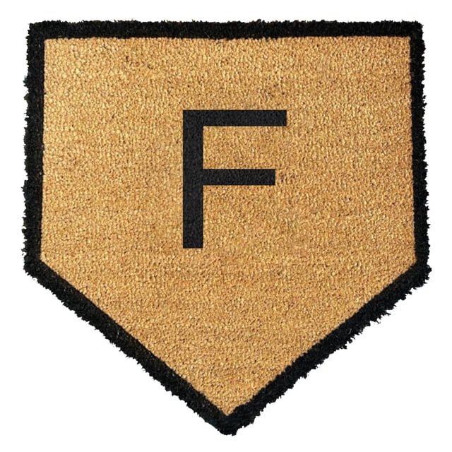 Welcome Mat Initial Door Mat Initial F Door Rugs for Entryway Indoor House Warming Gift Personalized Home Decor 16x24IN Summer Door Mats Coir Door Mat inside Floor Mat Doormats for Entryway
