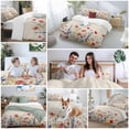 thumbnail image 6 of Pastoral Spring Floral Bedding 3 Piece Duvet Cover Set Full Size, Rustic Summer Flower Botanical Soft Microfiber Comforter Cover with Zipper Closure & Pillowcases, Wrinkle & FadeResistant Quilt Cover, 6 of 9