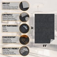 thumbnail image 2 of Ottomanson Non-Slip Area Rug for Living Room 6'6" x 10' Stain-Resistant Low Pile Floor Carpet, Black, 2 of 8