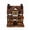 Brown, variant on Fall Harvest Light Up House Set, 5.9" Resin Pumpkin Cottage Figurines with LED Lights for Autumn and Thanksgiving Decor