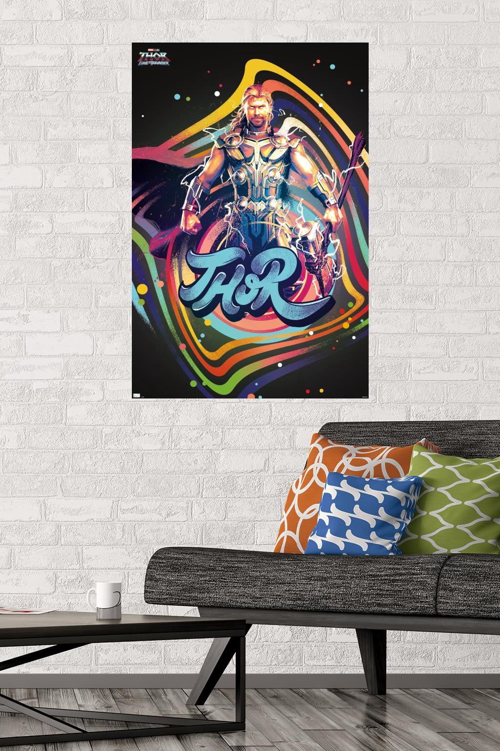 Marvel Thor: Love and Thunder - Squares Wall Poster, 22.375" x 34"