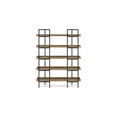 thumbnail image 3 of Tey Bookcase, 5 Display Shelves, Brown Mango Wood, Gray Metal Frame, 3 of 5