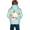 thumbnail image 5 of Sanrio Pochacco Kids' Hoodie 3d Print Sweatshirt Soft Pullover Hooded With Big Pockets Fans Gifts For Boys Or Girls Small, 5 of 7