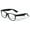 Black, variant on Progressive Clear Bifocal Reading glasses - No Line or Bubble - Zero Power on Top Reader - Classic Comfortable Design 2.50