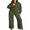 E1 Green, variant on DOKOTOO Womens Sweatsuits 2 Piece Outfits Oversized Fleece Zip up Long Sleeve Sweatshirt with Wide Leg Sweatpants Tracksuit Lounge Sets