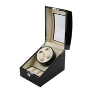 CNMODLE Automatic Rotation Silent 2+3 Watch Winder Case Display Box Luxury Storage Holder Organizer Case Great Gift