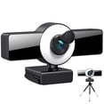 thumbnail image 1 of 8K Full High Definition Webcam Webcam Fill Light Autofocus Fill Light Camera with Mic Computer Camera, 1 of 9