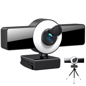 8K Full High Definition Webcam Webcam Fill Light Autofocus Fill Light Camera with Mic Computer Camera