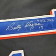 thumbnail image 2 of Framed Autographed/Signed Billy Wagner 35x39 422 Saves New York Black Baseball Jersey JSA COA, 2 of 2