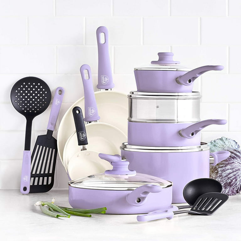  GreenPan SmartShape Healthy Ceramic Nonstick, 6 Piece Cookware  Pots and Pans Set, PFAS-Free, Dishwasher Safe, Lavender : Electronics