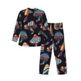 thumbnail image 2 of Bingfone Men'S Pajama Set 2 Piece Loungewear Pjs, Long Sleeve With Pajama Pants-Colorful Mushrooms (3), 2 of 9