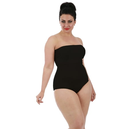 

InstantFigure Women’s Firm Control Shaping Strapless Bandeau Body Brief Bodysuit